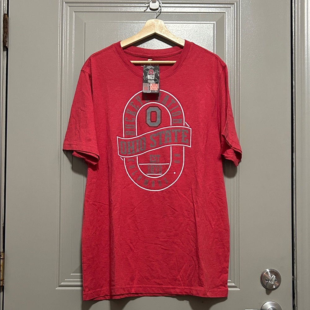 Colosseum Red Ohio State Men's Short Sleeve Tee